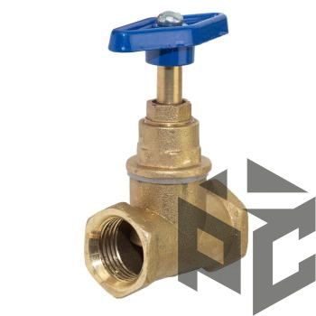 Клапан (вентиль) запорный латунный 15Б3р Ду 25 (1") Ру 16 от производителя "Рускон"
