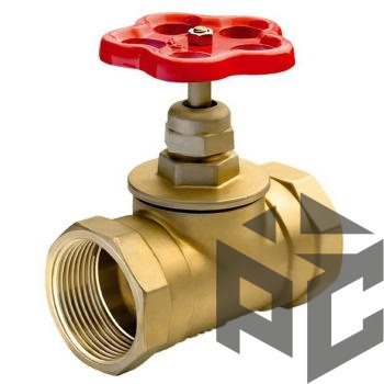 Клапан (вентиль) запорный латунный 15б1п Ду 40 (1 1/2") Ру 16 от производителя "Рускон"