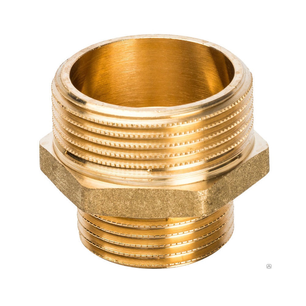 Ниппель переходной латунь НР/НР Ду 40x32 (1 1/2"х1 1/4")