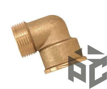 Уголок латунь НР/ВР Ду 15x20 (1/2"х3/4") от производителя "Рускон"