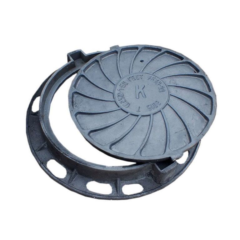 Люк чугун (средний) А30 Ду740х80мм (12.5т) Сантехпром