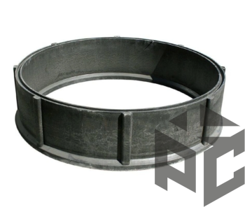 Кольцо колодца полимер-песчаный Ду1000 черный от производителя "Рускон"