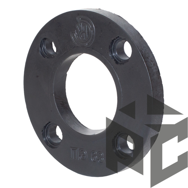 Фланец с полимерным покрытием Ду 50 (ПЭ 63) Ру 10-16 (5 мм) Техкомплект от производителя "Рускон"